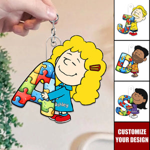 Personalized Gifts For Autism Awareness Keychain