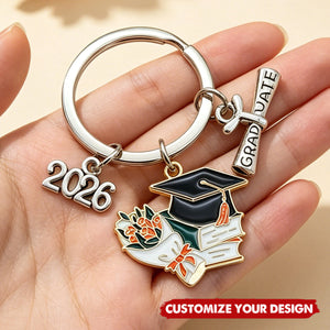 Personalized Name Graduation Keychain - Graduation Class Of 2026 Keychain