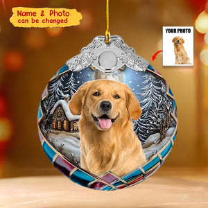 Custom Photo Pets Globe Ball - Personalized Photo Ornament