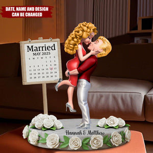 Happy Anniversary My Love- Personalized Custom Shaped Acrylic Plaque, Gifts For Couple