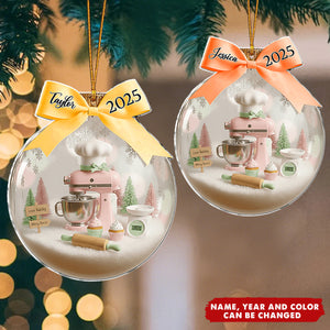 Love Baking - Personalized Christmas Acrylic Ornament