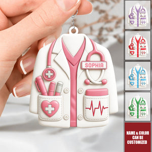 Celebrate Your Favorite Healthcare Hero - Personalized Acrylic Keychain, Gift For Doctors and Medical Students