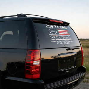 Celebrate Our America 250th Anniversary United States Car Window Decal Sticker