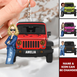 Ain't Nothing But A Off-Road Car Thang Personalized Acrylic Keychain