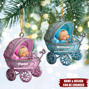 Baby 1st Christmas - Personalized Family Ornament