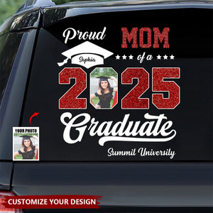 Personalized Graduation 2025 Decal, Proud Family Graduate Photo Class Of 2025