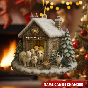Celebrate The Season With Warmth From The Farm - Personalized Wooden Ornament
