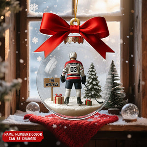 Hockey Team - Personalized Christmas Acrylic Ornament