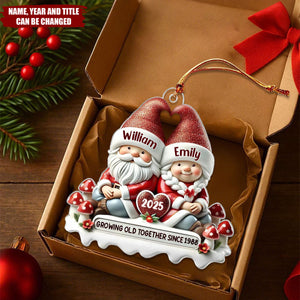 3D Effect Couple - Personalized Christmas Acrylic Ornament