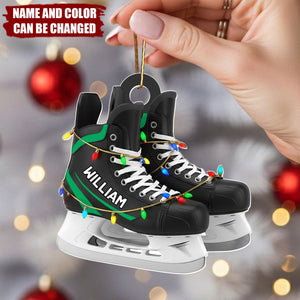 Hockey Skate - Personalized Christmas Acrylic Ornament