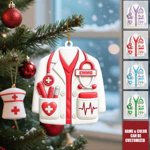 Celebrate Your Favorite Healthcare Hero - Personalized Acrylic Ornament, Gift For Doctors and Medical Students