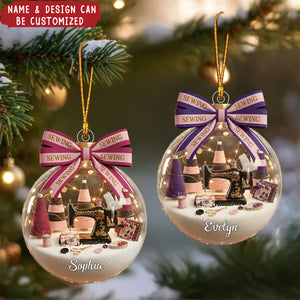 Sewing Lovers - Personalized Christmas Acrylic Ornament