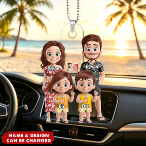 Custom Car Ornament - Personalized Summer Vacation & Travel Gift - Cherish Summer Moments With Loved Ones