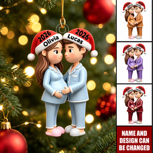 Personalised Bump's First Christmas Ornament, See You In 2026 Baby's Ornament