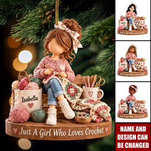Personalized Crochet Ornaments, Custom Crochet Gifts For Sisters