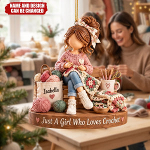 Personalized Crochet Ornaments, Custom Crochet Gifts For Sisters