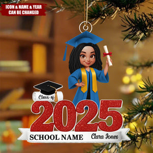Class Of 2025 2026 Senior - Personalized Acrylic Ornament - Christmas Gift For Senior