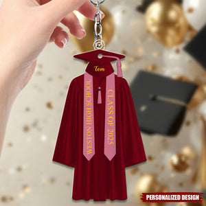 Personalized Graduation Keychain, 2025 College Graduation, School Graduation Keychain Gift