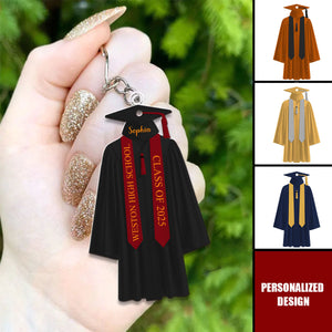 Personalized Graduation Keychain, 2025 College Graduation, School Graduation Keychain Gift
