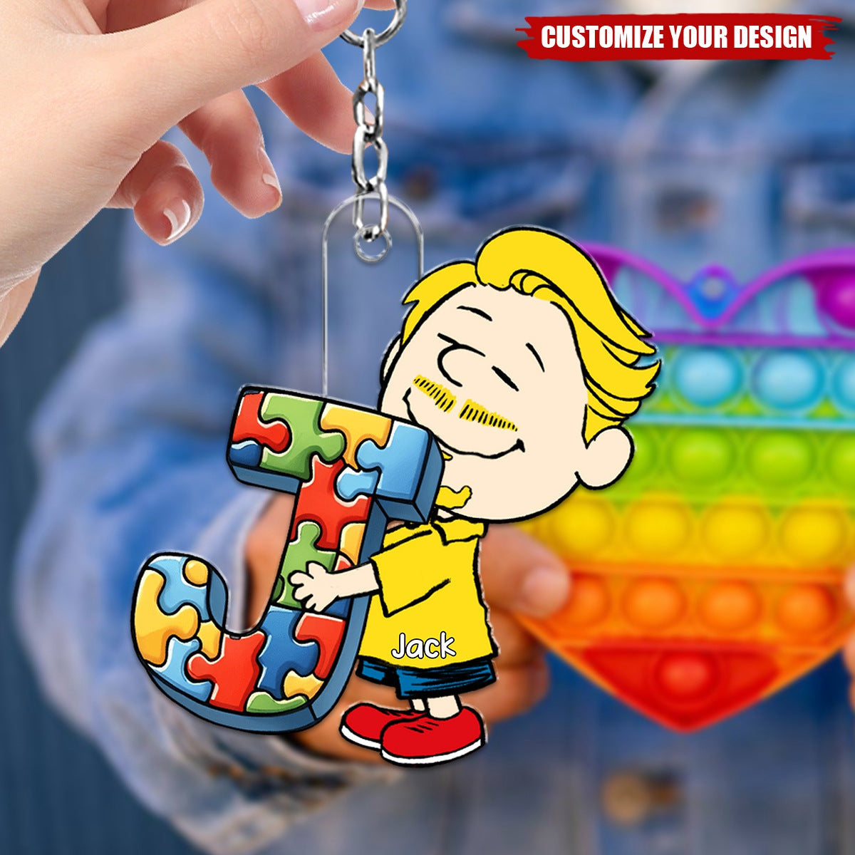 Personalized Gifts For Autism Awareness Keychain
