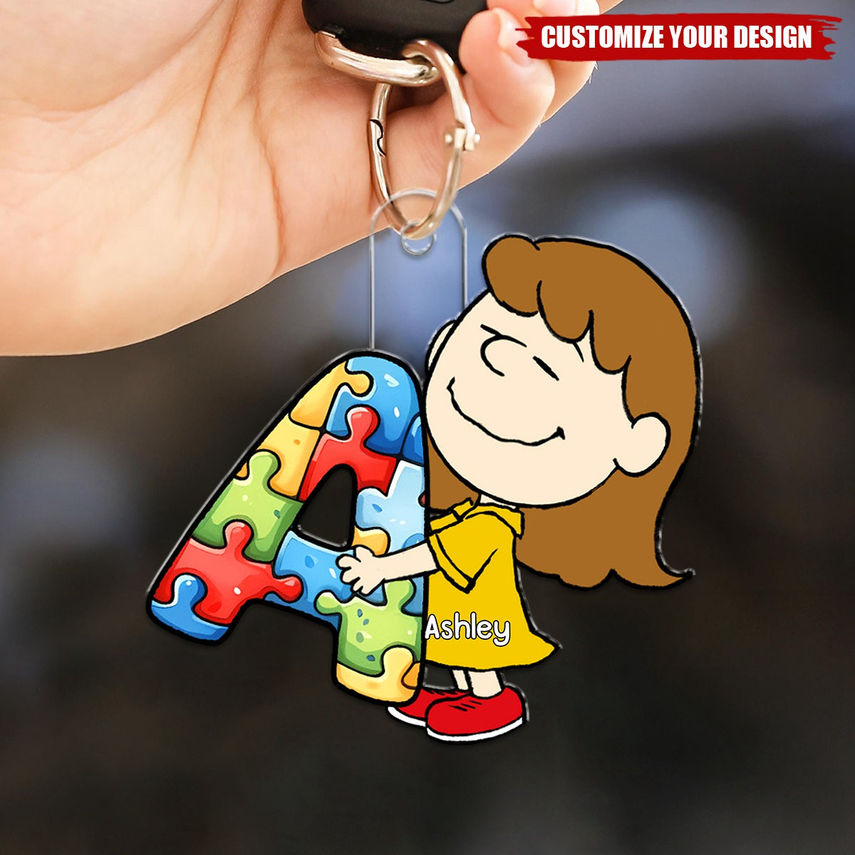 Personalized Gifts For Autism Awareness Keychain