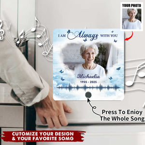 Miss The Sound Of Your Voice - Memorial Photo Personalized Music Fridge Magnet