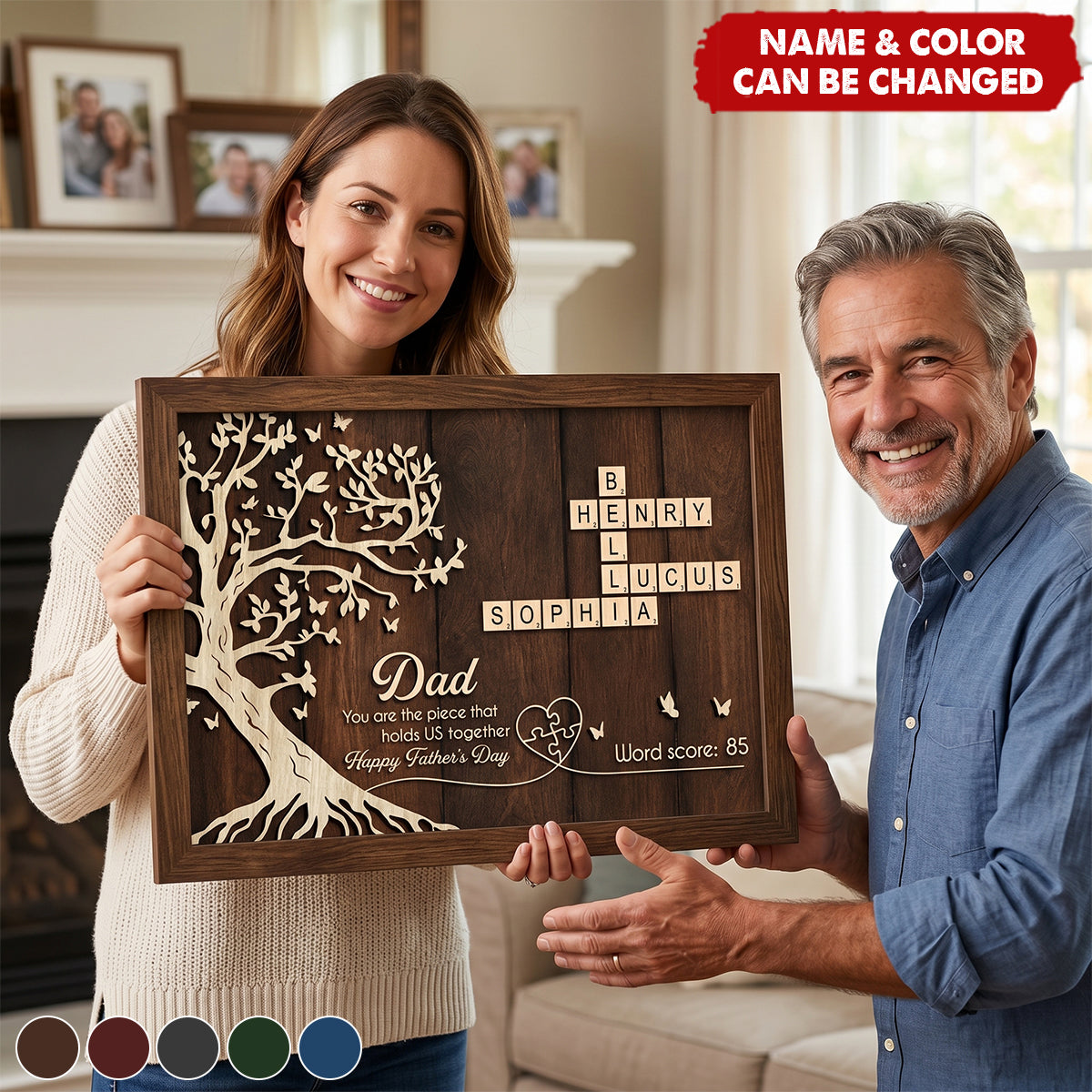 Dad You Are The Piece That Holds Us Together Crossword - Personalized Poster