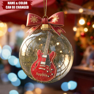 Guitar Dreams Keepsake Christmas Ornament Personalized Gifts