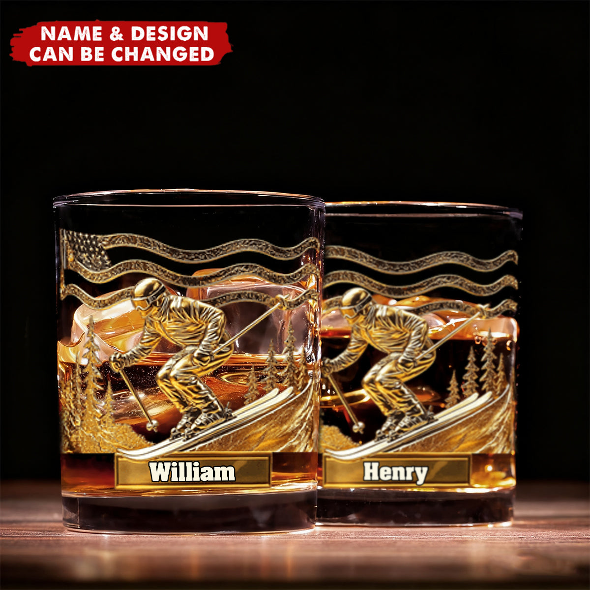 Ski Master - Personalized Skiing Whiskey Glass