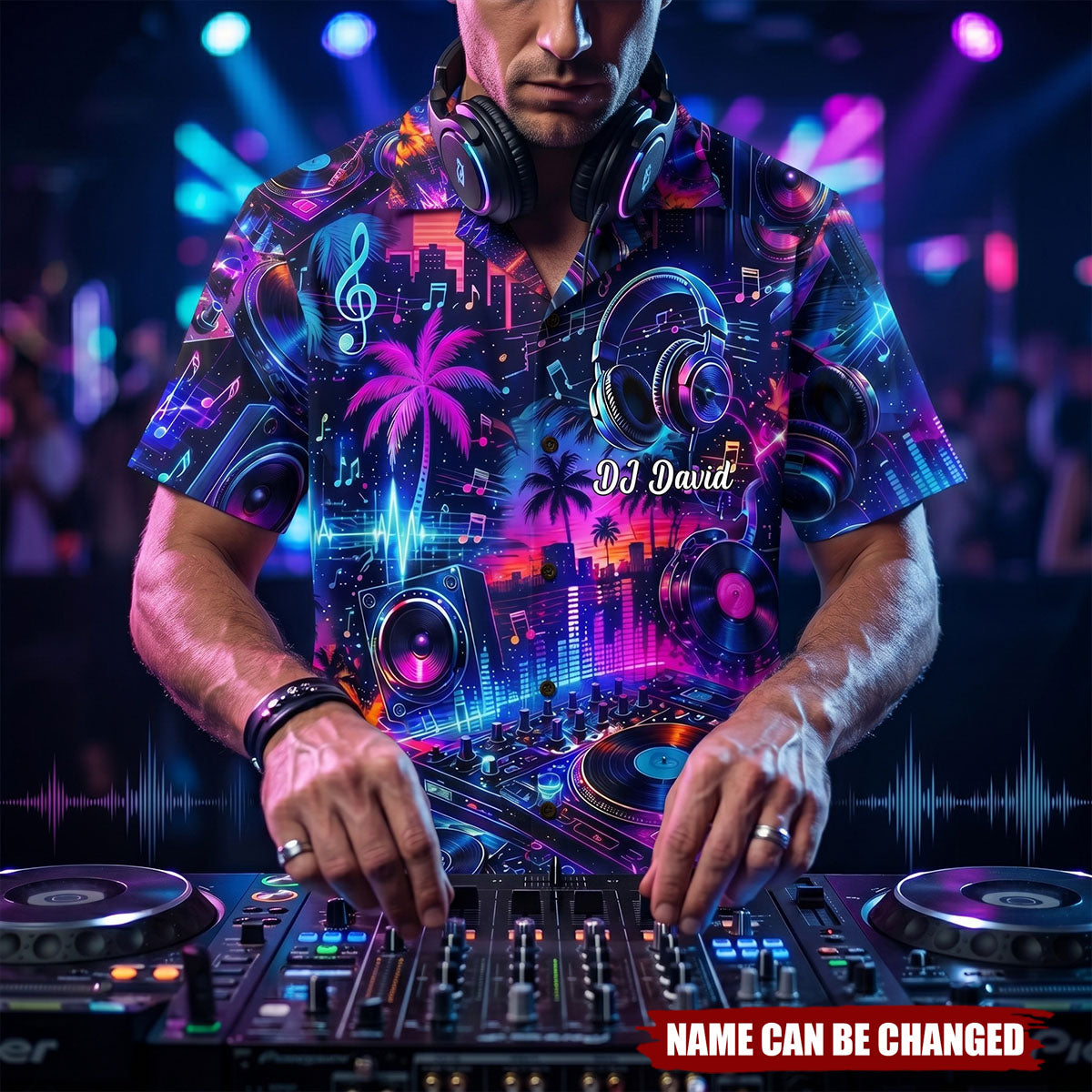 DJ - Personalized Hawaiian Shirt, Gifts For Music Lovers