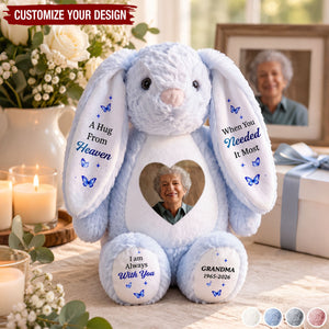 Memorial Sympathy Gifts For Loss - Personalized Bunny Plush