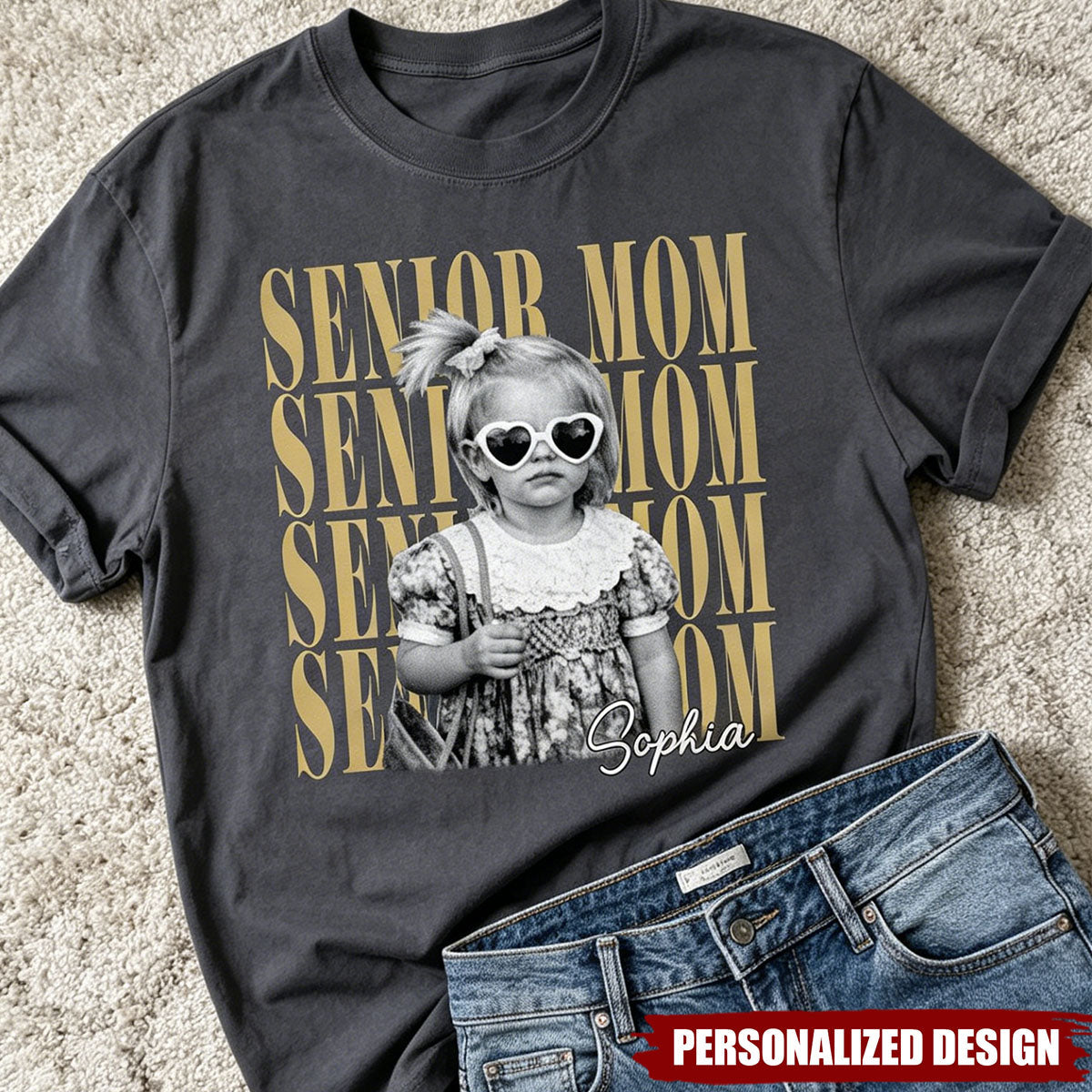 Vintage Photo And Year Senior - Personalized Shirt