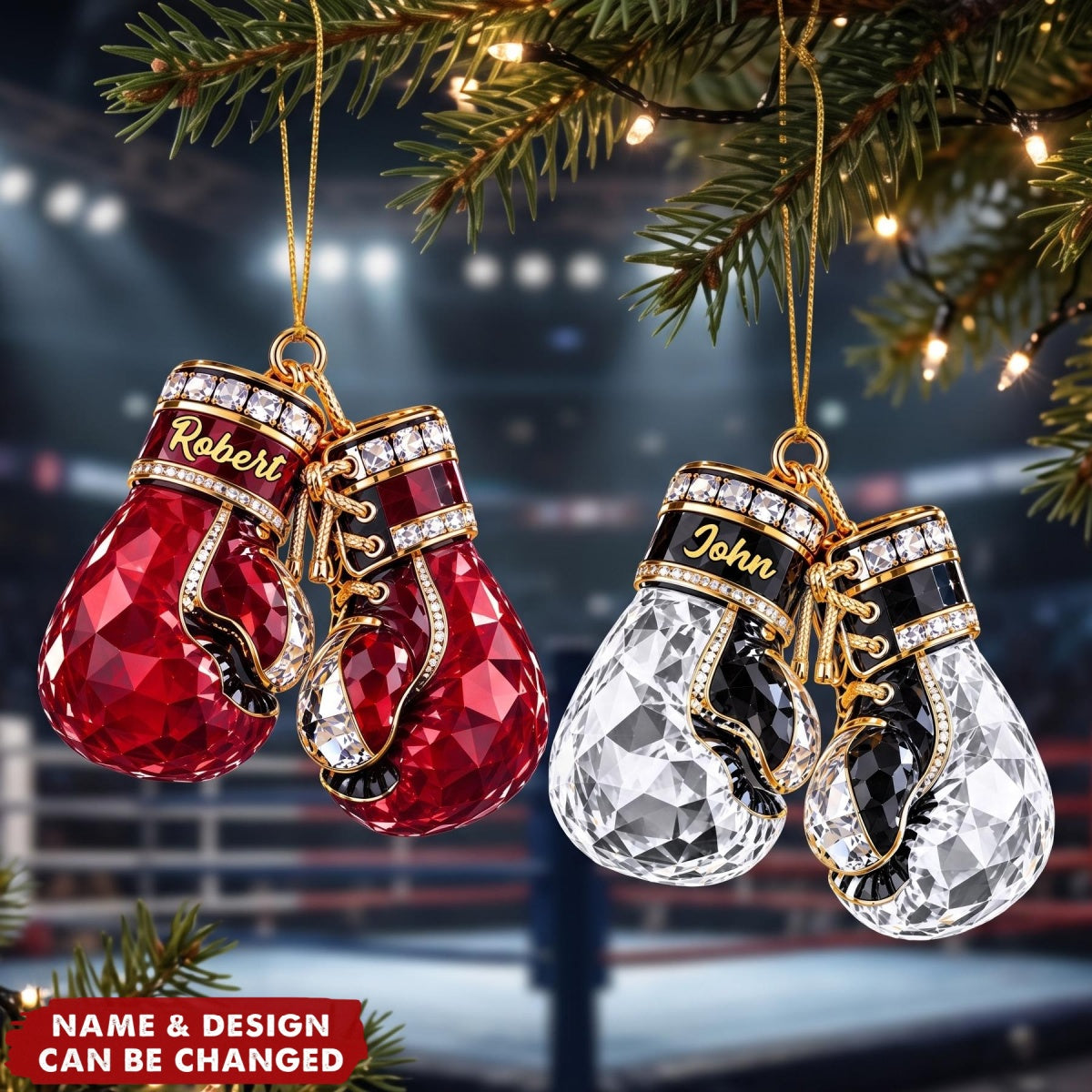 Boxing Gloves – Personalized Acrylic Custom Shape Ornament