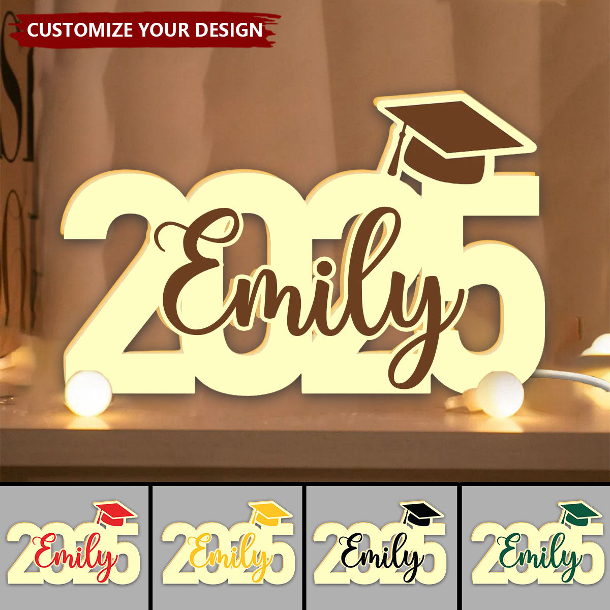 Class Of 2025 Graduation Personalized Light Box - Graduation Gift