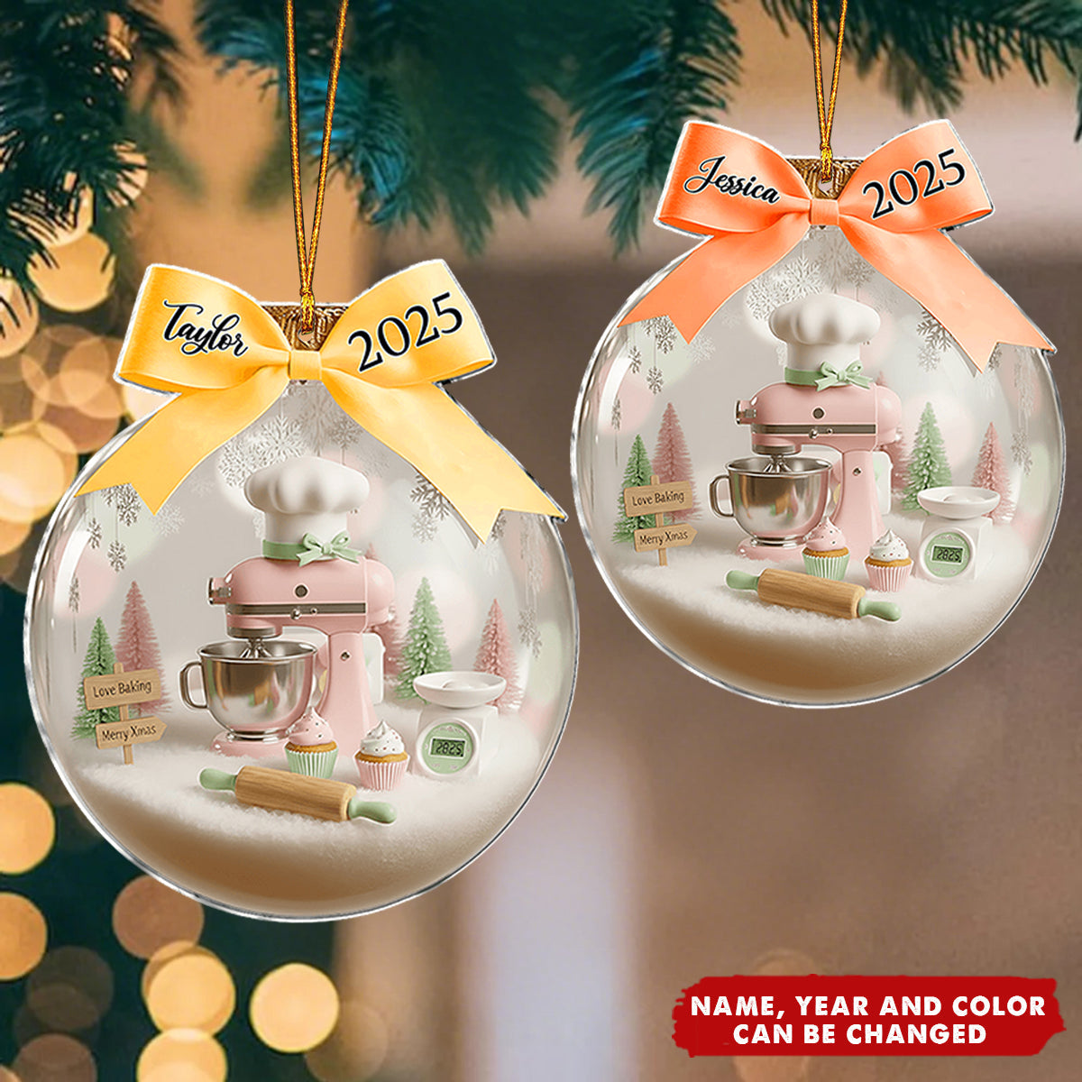 Love Baking - Personalized Christmas Acrylic Ornament