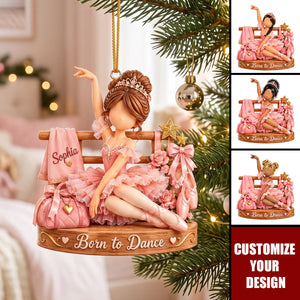 Personalized Ballet Ornament - Custom Ballerina Gift