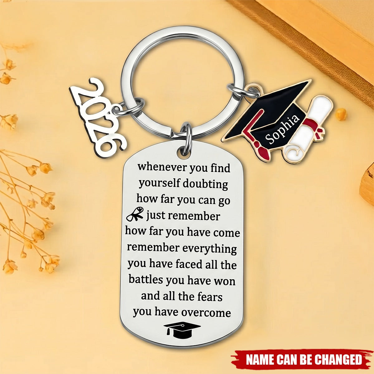 Class of 2026 Graduation - Personalized Graduation Keychain