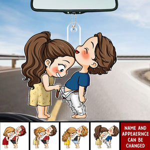 Cute Couple - Gift For Husband Wife, Anniversary - Personalized Ornament