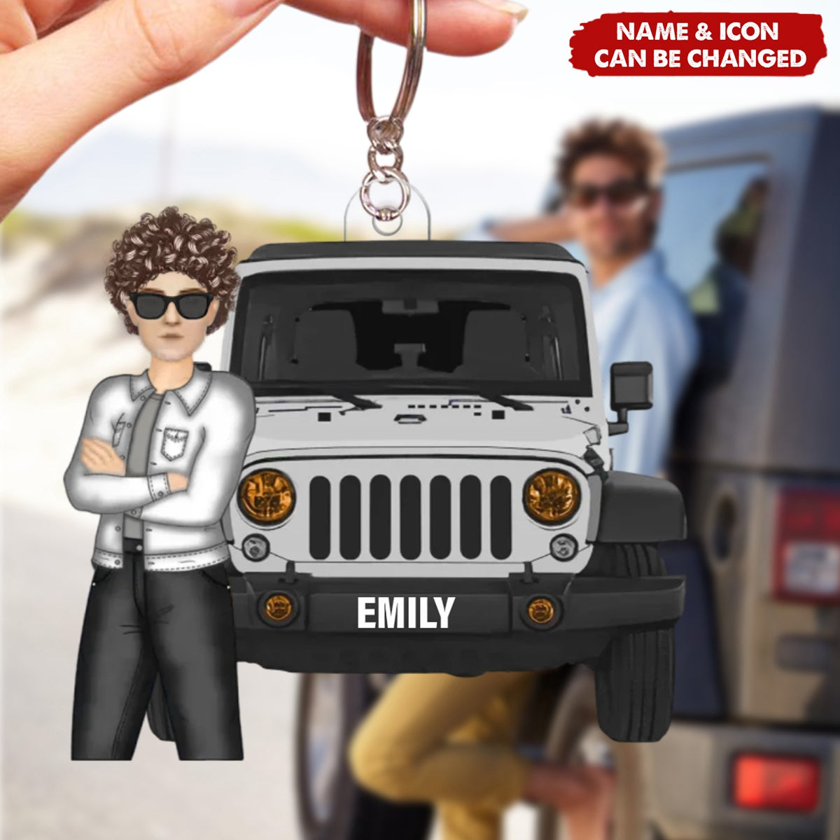 Ain't Nothing But A Off-Road Car Thang Personalized Acrylic Keychain