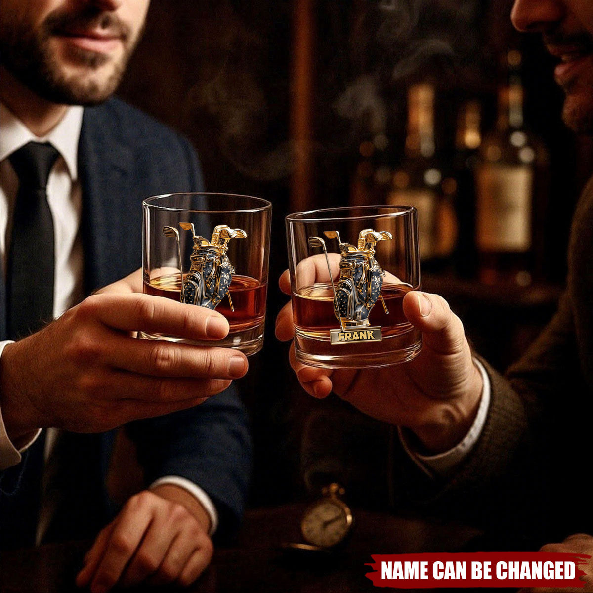 Look For Balls - Personalized Golf Whiskey Glass