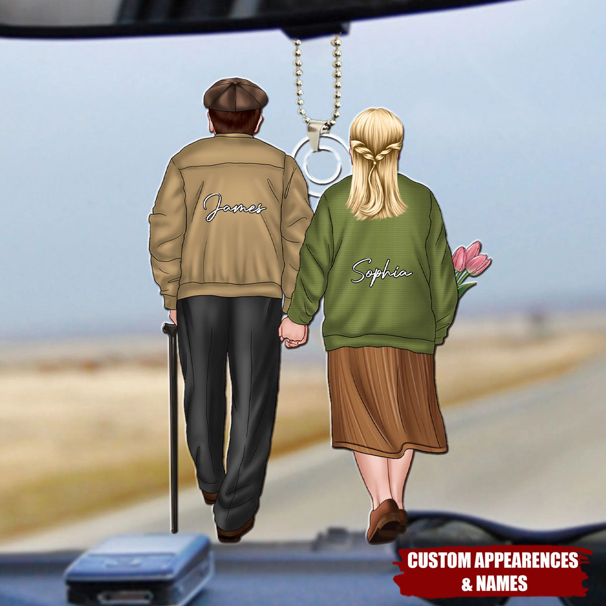 Personalized Gifts For Old Couples Ornament Hand In Hand Couple