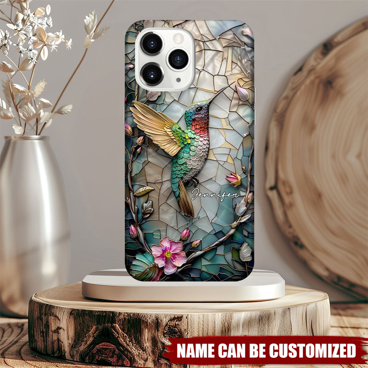 Artistic Hummingbird - Personalized Gardening Full Print Phone Case