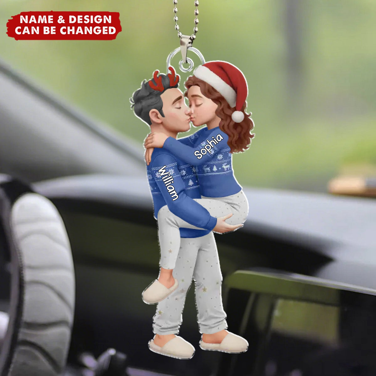 Christmas Gifts For Husband And Wife - Personalized Car Ornament