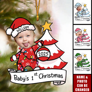 Baby's First Christmas - Personalized Photo Ornament