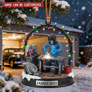 Personalized Welder Christmas Ornament, Gift For Welder Welding Supplies