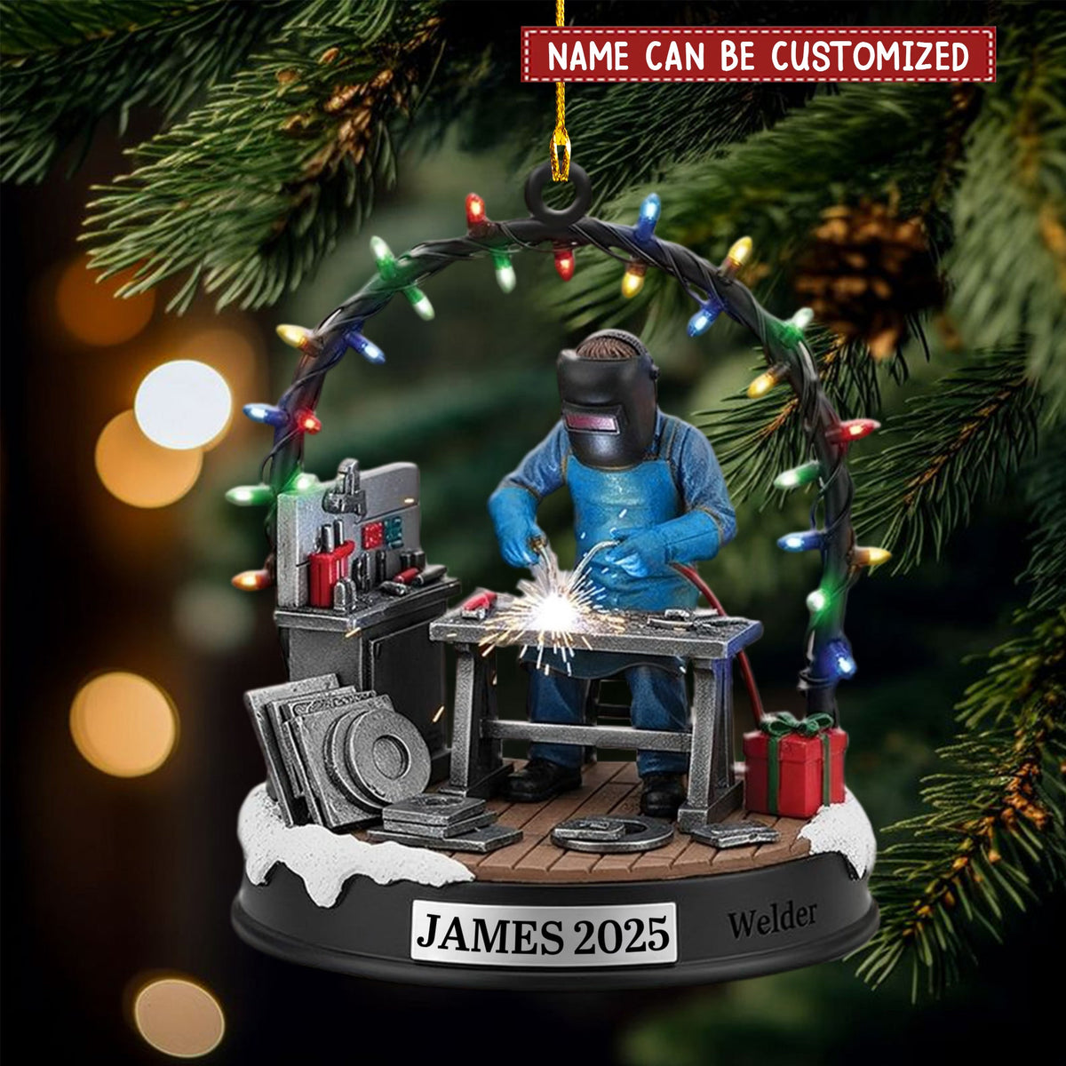 Personalized Welder Christmas Ornament, Gift For Welder Welding Supplies