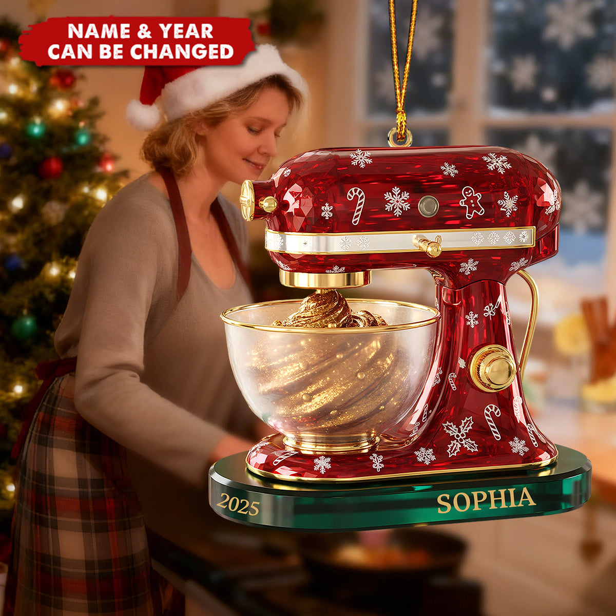 Baking Mixer Ornament - Personalized Gifts For Baking Lovers