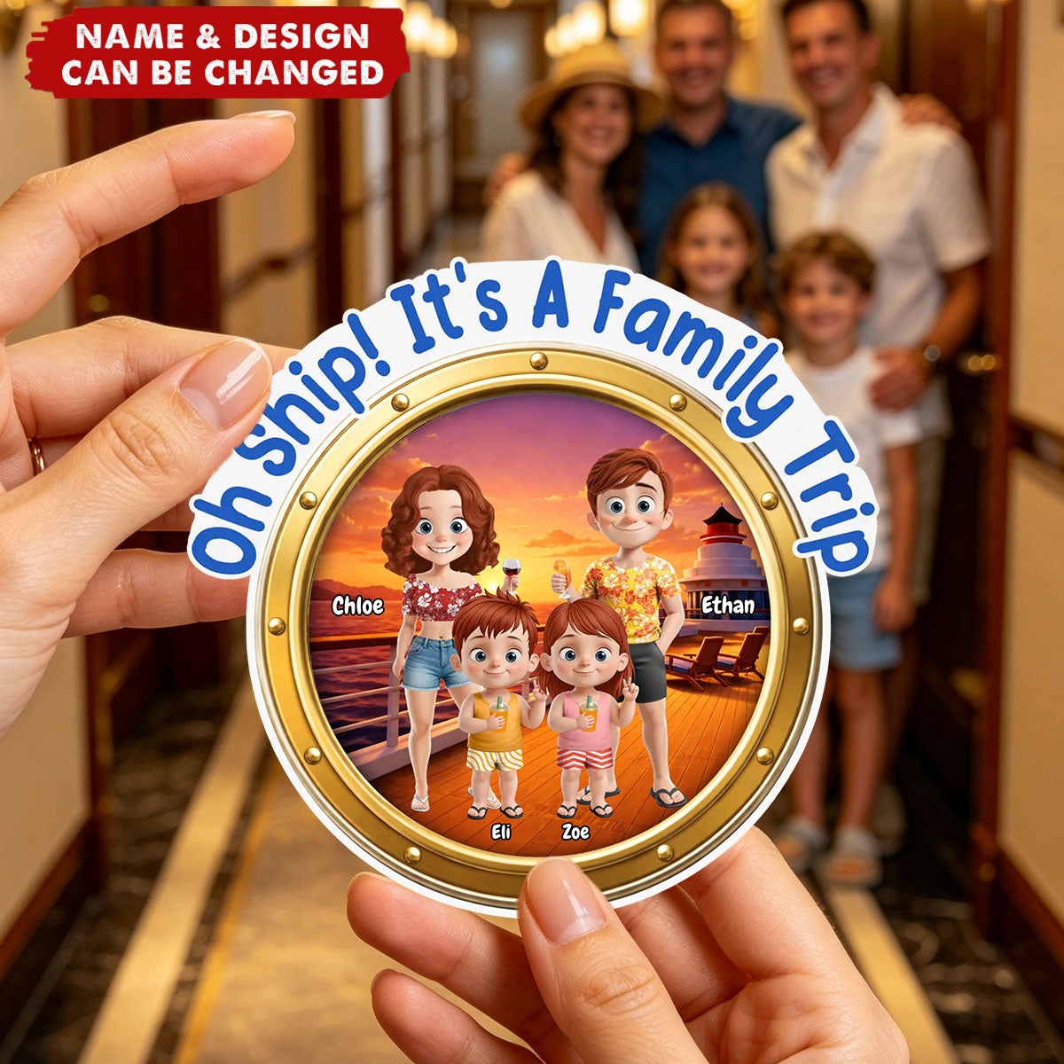 Custom Cruise Ship Door Magnet - Personalized Summer Vacation And Travel Gifts - Summer Days With My Favorite People