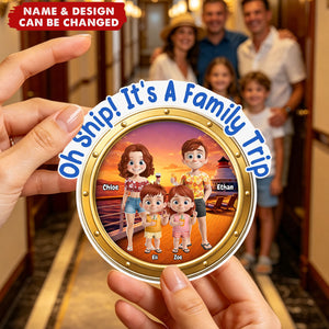 Custom Cruise Ship Door Magnet - Personalized Summer Vacation And Travel Gifts - Summer Days With My Favorite People