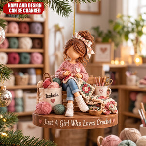 Personalized  Crochet Ornaments, Custom Crochet Gifts For Sisters